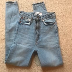 Zara 80s high waisted jeans